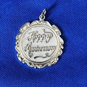 Beautiful Vintage Happy Anniversary Charm